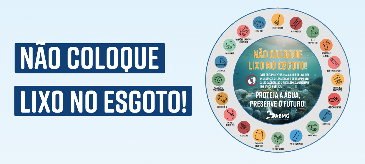 Não coloque lixo no esgoto