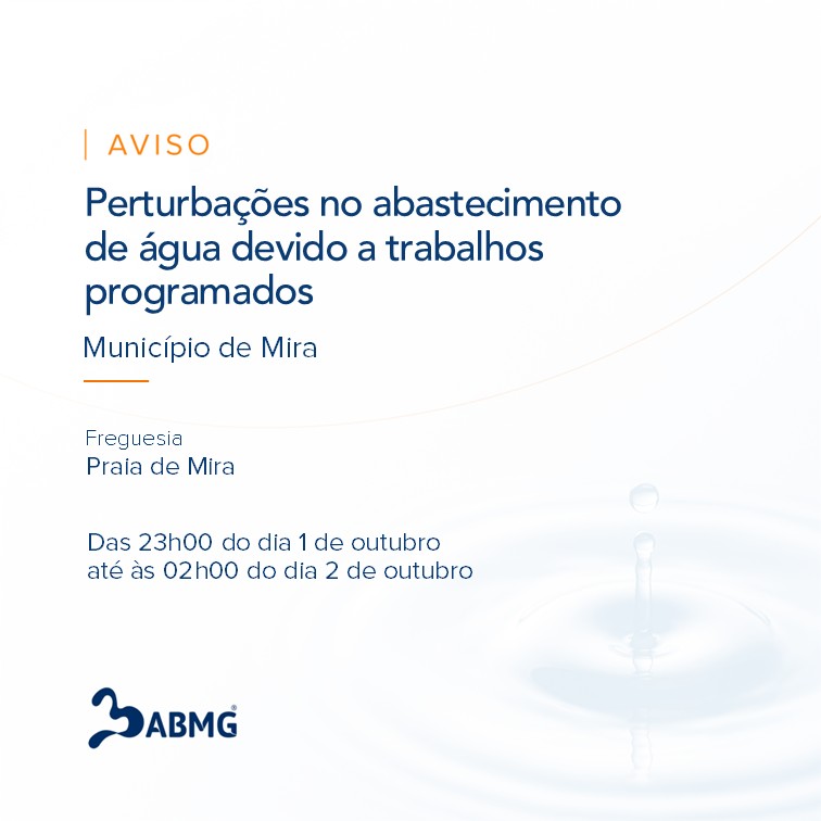 Aviso Perturbacoes Programado Praia de Mira